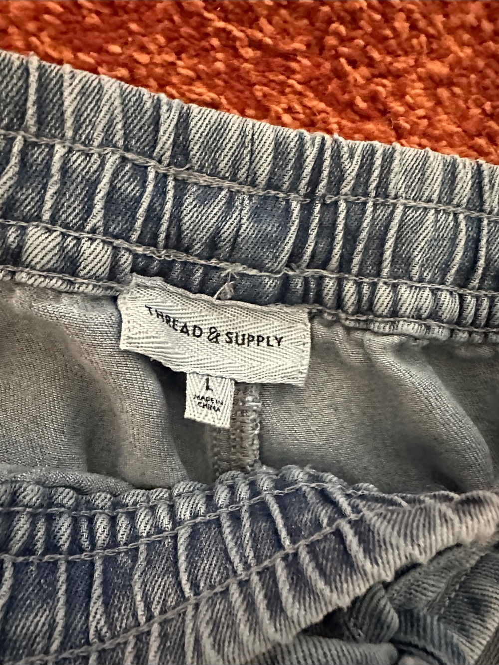 On trend wide Leg Light Wash Women’s Jeans with Elastic Waist - Picture 2 of 4
